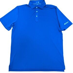 Stitch Golf Polo Shirt Mens Large Blue Performance Cushman & Wakefield